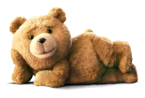 teddy bear lying down